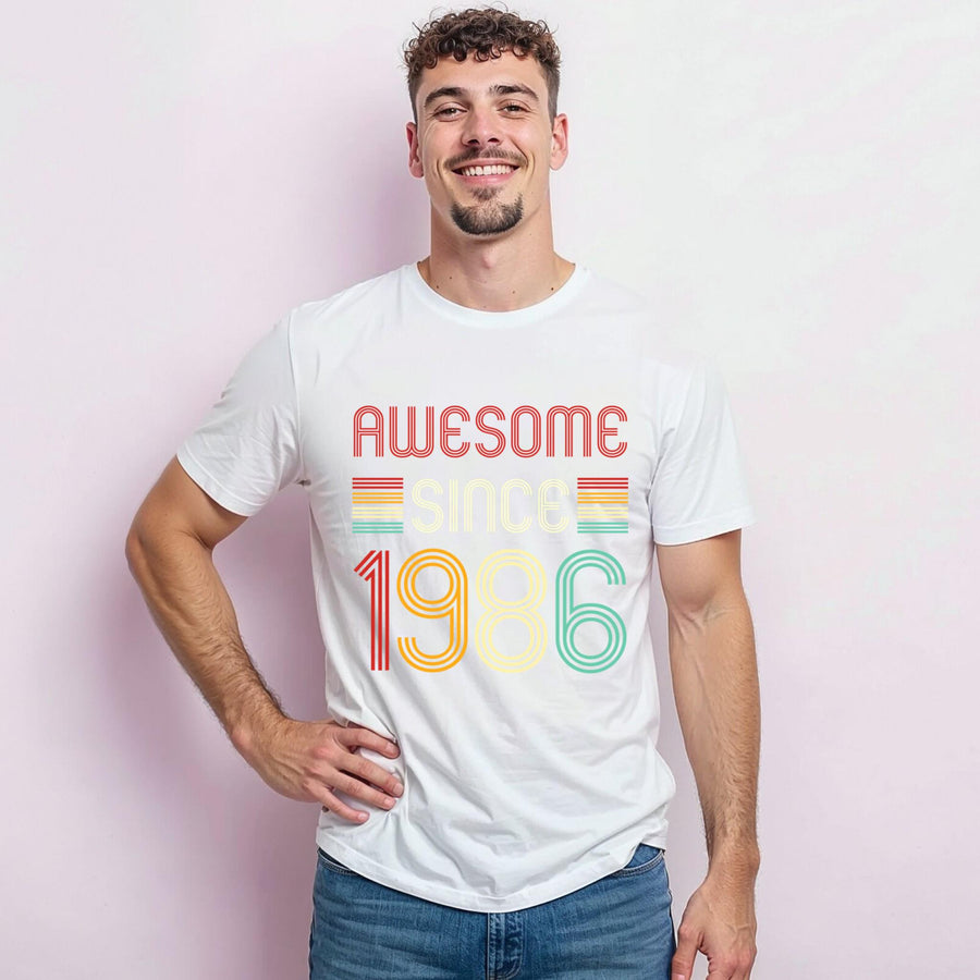 1986 Birthday T-Shirt | Retro Style Gift