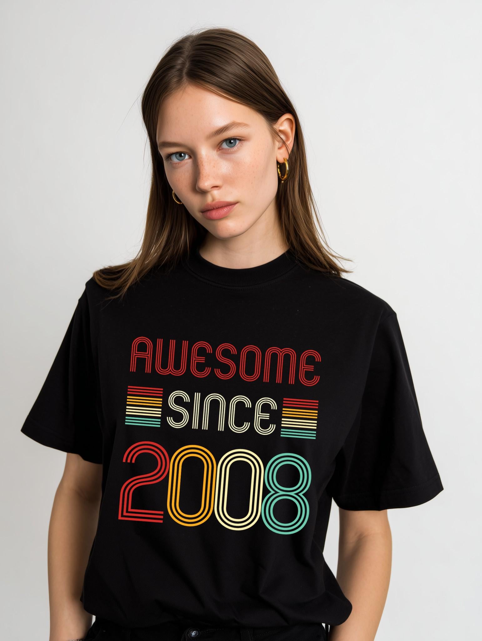 2008 Birthday T-Shirt | Retro Style Gift