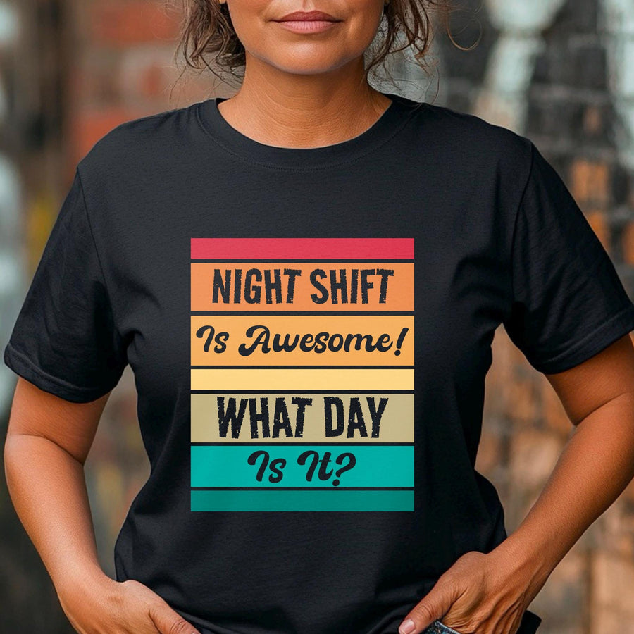 Funny Night Shift Nurse T-Shirt – Healthcare Hero Tee