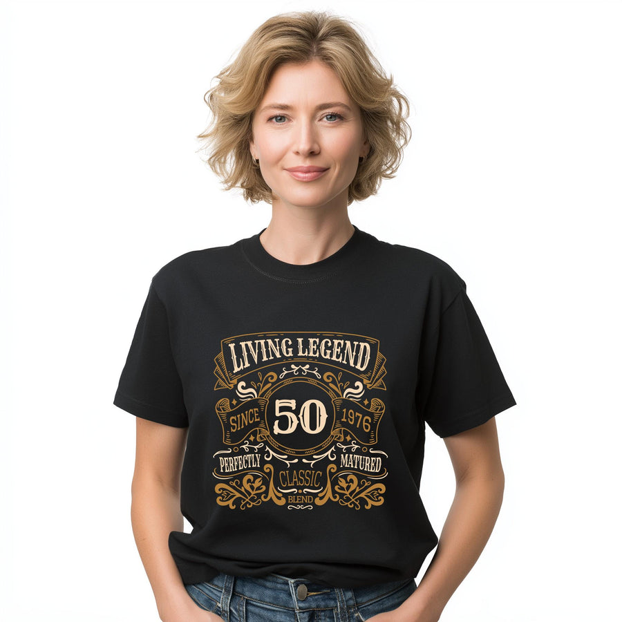 50th Birthday Shirt 1976, Living Legend Since 1976, Vintage Gift, Classic Retro Tee, Unisex