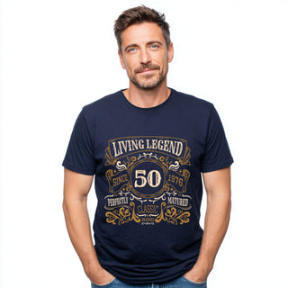 50th Birthday Shirt 1976, Living Legend Since 1976, Vintage Gift, Classic Retro Tee, Unisex