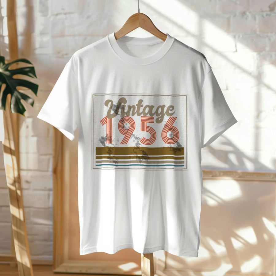 Vintage 1956 Shirt, 70th Birthday Gift, Born in 1956 T-Shirt, Retro Vintage Tee, Classic Year Shirt, Unisex