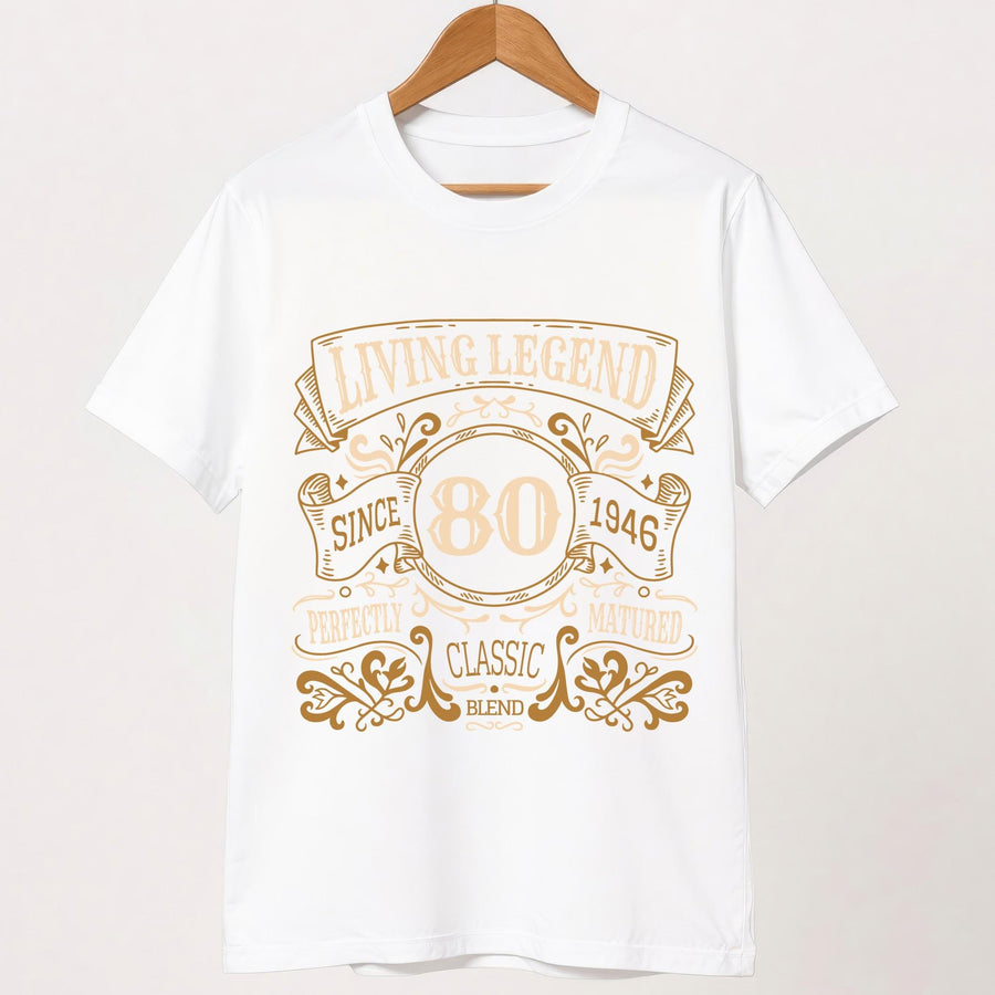 80th Birthday Gift 1946, Living Legend Since 1946 Shirt, Vintage 1946 T-Shirt, Gift for 80 Year Old, Classic Birthday Te