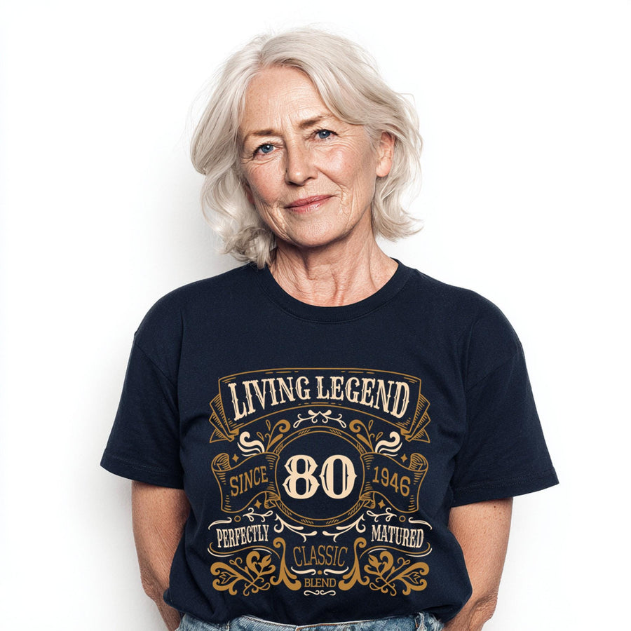 80th Birthday Gift 1946, Living Legend Since 1946 Shirt, Vintage 1946 T-Shirt, Gift for 80 Year Old, Classic Birthday Te