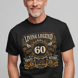 60th Birthday Gift 1966, Living Legend Since 1966 Shirt, Born in 1966 Tee, Vintage 1966 T-Shirt, Classic Birthday Gift