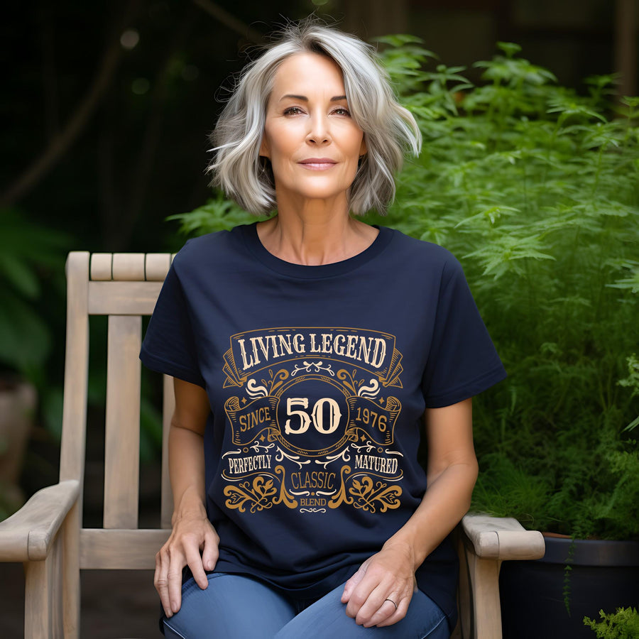 50th Birthday Shirt 1976, Living Legend Since 1976, Vintage Gift, Classic Retro Tee, Unisex