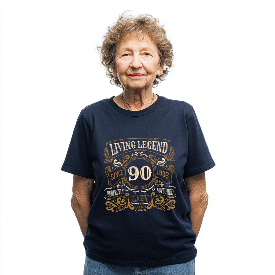 90th Birthday Shirt 1936, Living Legend Since 1936, Vintage Gift, Classic Unisex Tee