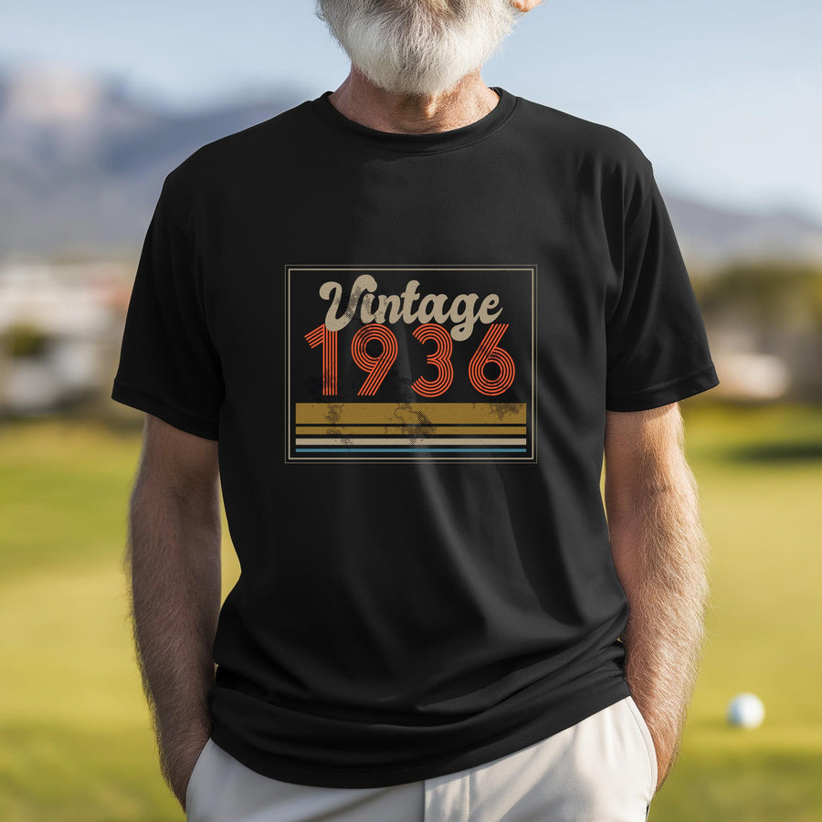 Vintage 1936 Shirt, 90th Birthday Gift, Retro 1936 T-Shirt, Classic Year Tee, Born in 1936, Unisex Vintage Shirt