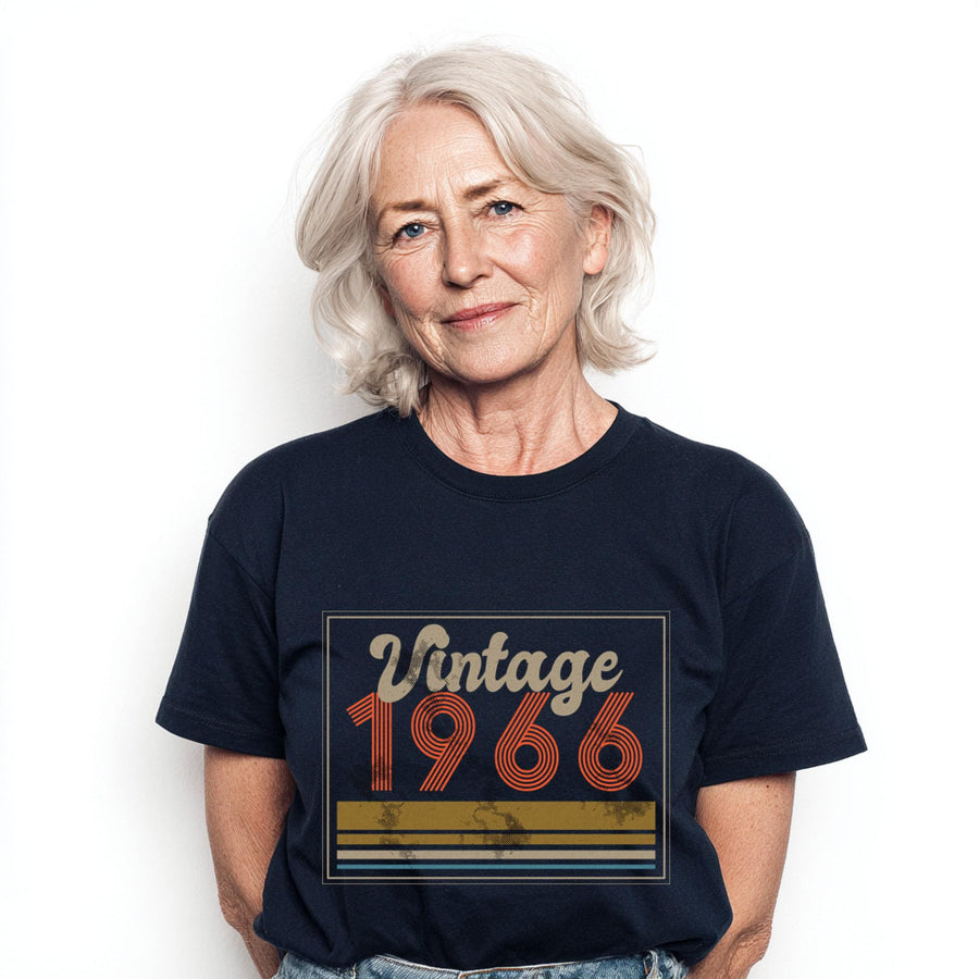 Vintage 1966 Shirt, 60th Birthday Gift, Born in 1966 T-Shirt, Retro Vintage Tee, Classic Year Shirt, Unisex
