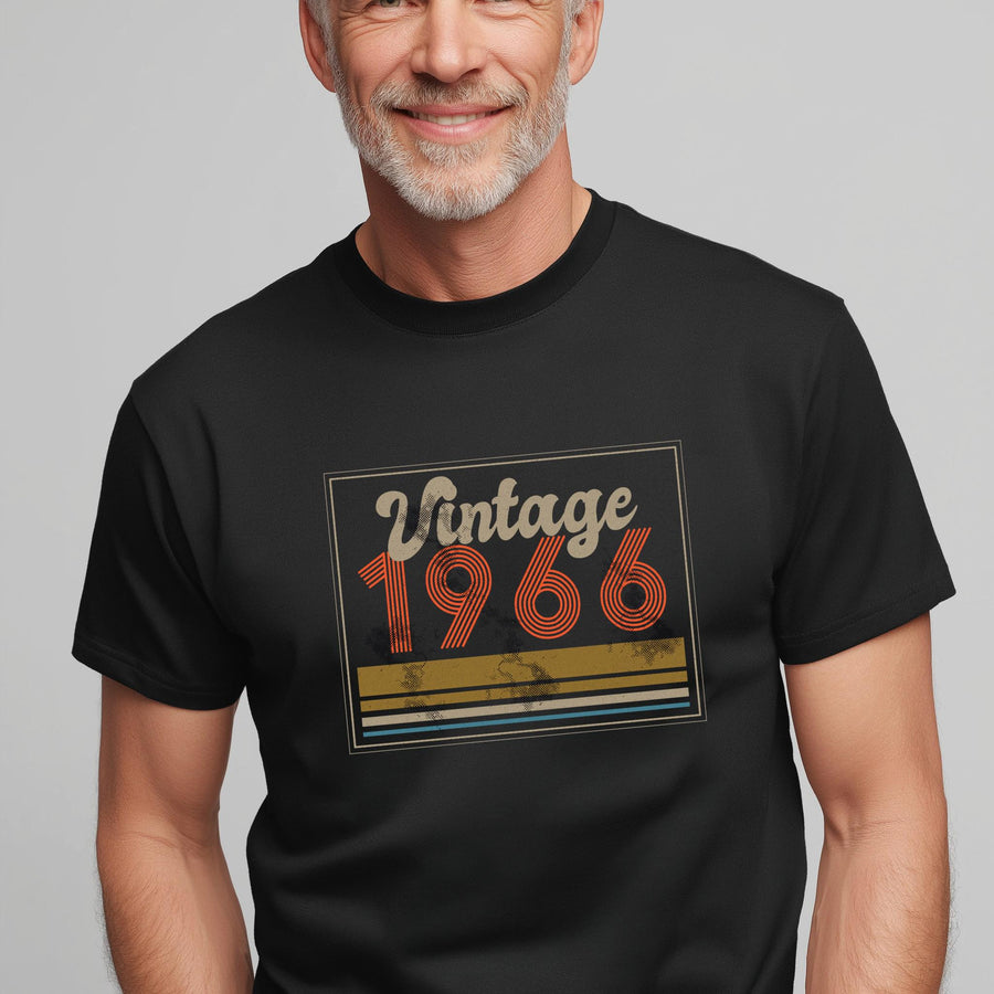 Vintage 1966 Shirt, 60th Birthday Gift, Born in 1966 T-Shirt, Retro Vintage Tee, Classic Year Shirt, Unisex