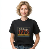 Vintage 1976 T Shirt, 50th Birthday Gift, Born 1976 Tee, Retro Birthday Shirt, Unisex Gift for 50 Year Old