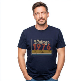 Vintage 1976 T Shirt, 50th Birthday Gift, Born 1976 Tee, Retro Birthday Shirt, Unisex Gift for 50 Year Old