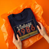 Vintage 1986 T Shirt, 40th Birthday Gift, Born 1986 Tee, Retro Birthday Shirt, Unisex Gift for 40 Year Old