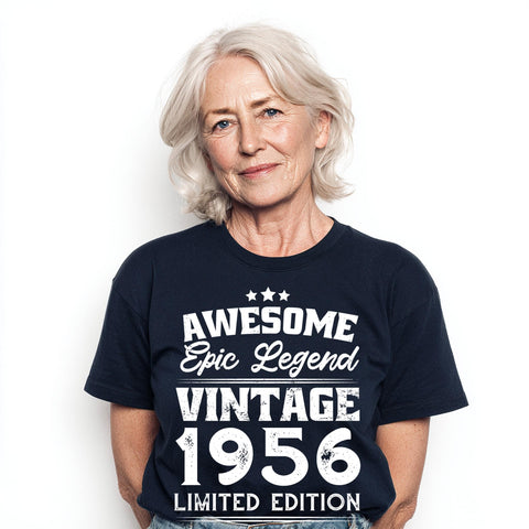 70th Birthday Gift 1956, Vintage 1956 Shirt, Born in 1956 Tee, Gift for 70 Year Old, Epic Legend T-Shirt
