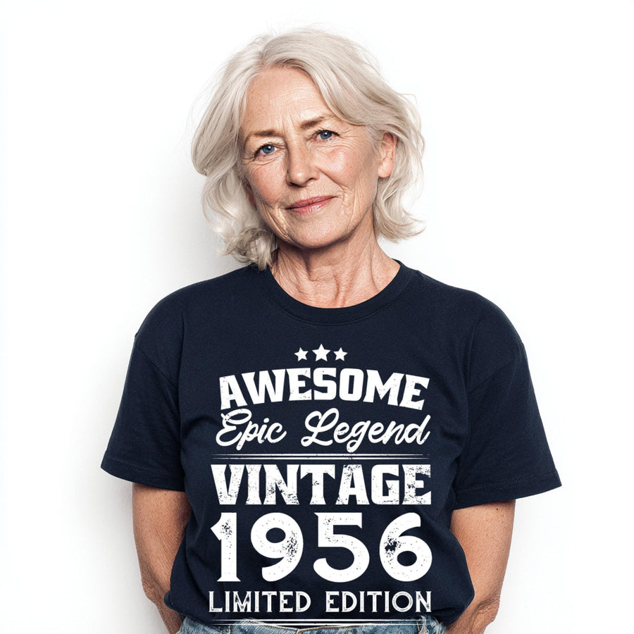 70th Birthday Gift 1956, Vintage 1956 Shirt, Born in 1956 Tee, Gift for 70 Year Old, Epic Legend T-Shirt