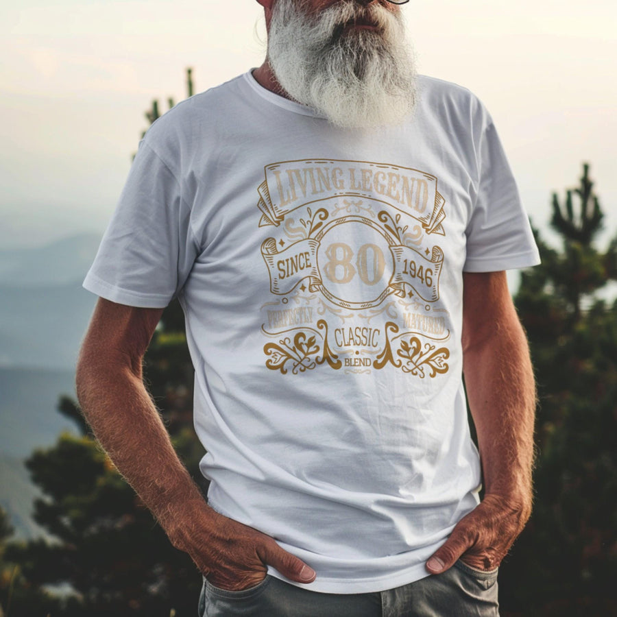 80th Birthday Gift 1946, Living Legend Since 1946 Shirt, Vintage 1946 T-Shirt, Gift for 80 Year Old, Classic Birthday Te
