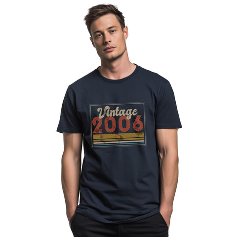 Vintage 2006 T Shirt, 18th Birthday Gift, Born 2006 Tee, Unisex Retro Birthday Shirt, 18 Year Old Gift Idea
