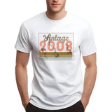 Vintage 2008 T Shirt, 18th Birthday Gift, Born 2008 Tee, Retro Birthday Shirt, Unisex Gift for 18 Year Old