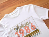 Vintage 1986 T Shirt, 40th Birthday Gift, Born 1986 Tee, Retro Birthday Shirt, Unisex Gift for 40 Year Old
