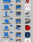 Optional Quick-Changeable Heat Press Platens | Lower Plates for T-Shirts, Sleeves, Shoes & More | DTF.UK Approved