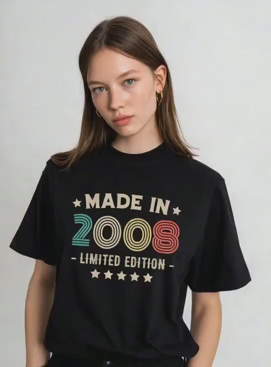 2008 18th Birthday T-Shirt | Funny 18th Gifts for Him, Gifts for Him | Classic 18th T-Shirt for Men