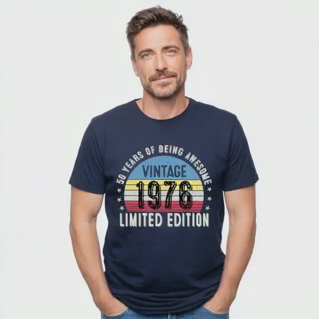 Vintage 1976 50th Birthday T-Shirt | Funny Gift for Dad