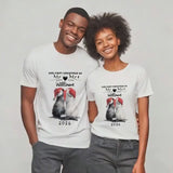 Our First Christmas Together Personalised Surname T-Shirt – Newlywed Christmas Shirt, Couple Xmas Gift, Mr & Mrs First C