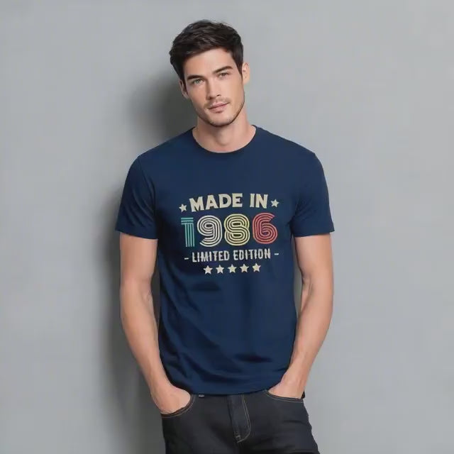 1986 40th Birthday T-Shirt | Funny 40th Gifts for Him and Her | Classic Birthday Shirt for Men and Women