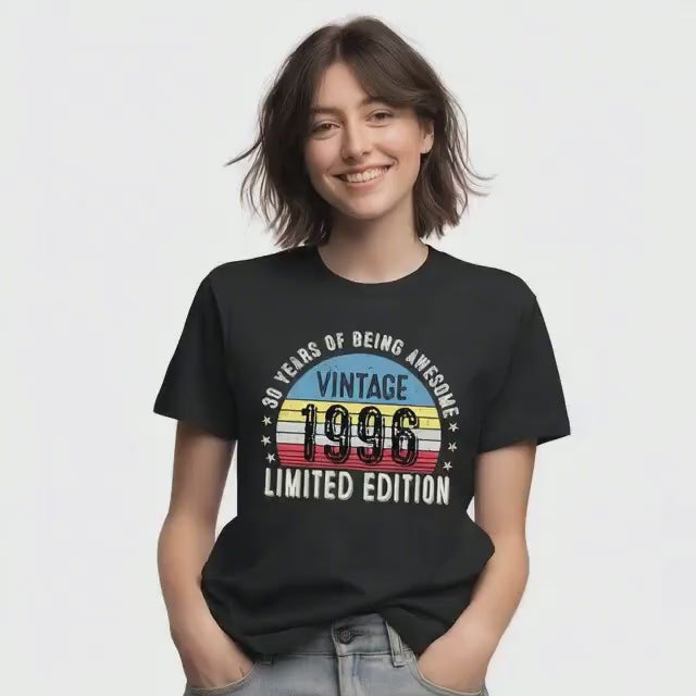 Vintage 1996 30th Birthday Shirt - Limited Edition 30 Years Tee