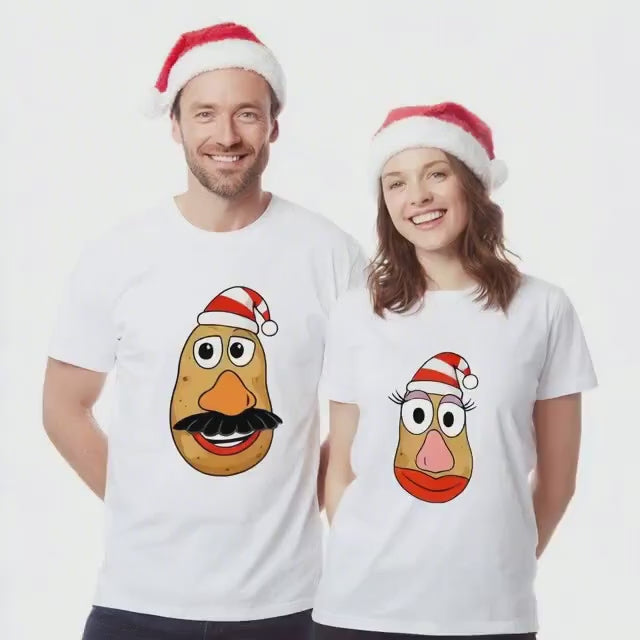 Funny Christmas Potato T Shirt | Festive Spud Tee | Cute Holiday Food Shirt | Humorous Xmas Gift For Potato Lovers Men W