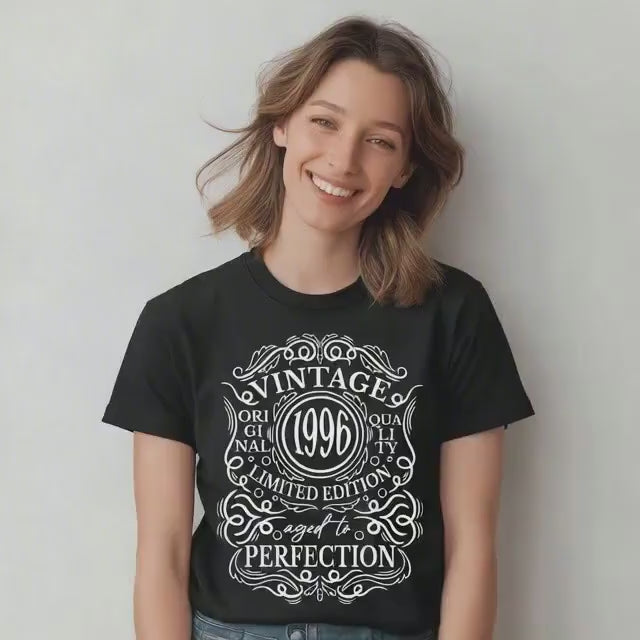 Vintage 1996 30th Birthday T-Shirt – Aged to Perfection Gift