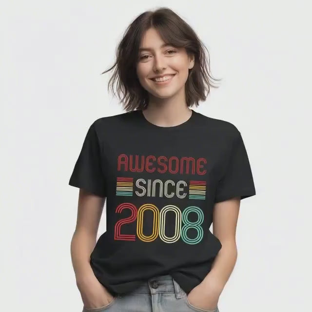 2008 Birthday T-Shirt | Retro Style Gift