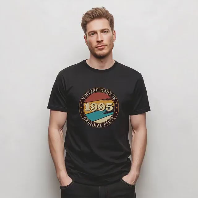 Vintage 1995 T-Shirt – Funny 30th Birthday Gift for Dad