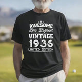 90th Birthday Shirt 1936, Vintage 1936 T-Shirt, Awesome Epic Legend Gift, Limited Edition, Born in 1936, Unisex Tee