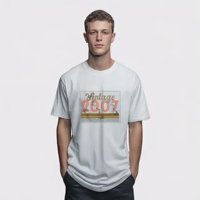 Vintage 2007 T-Shirt – 18th Birthday Gift for Men