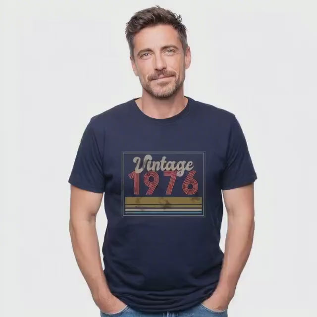 Vintage 1976 T Shirt, 50th Birthday Gift, Born 1976 Tee, Retro Birthday Shirt, Unisex Gift for 50 Year Old