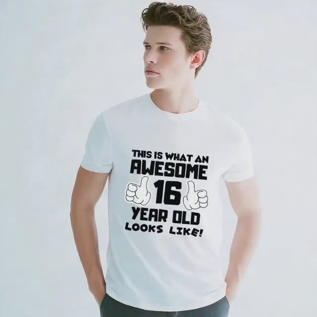 Awesome 16 Year Old T-Shirt – Birthday Gift Tee