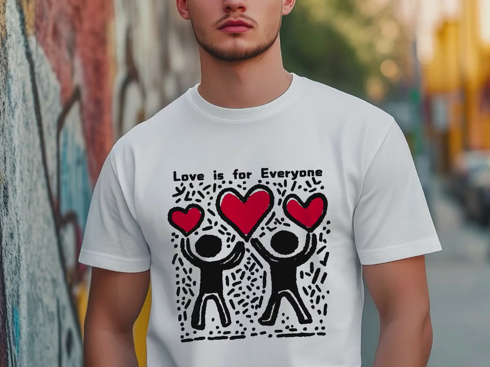 Keith Haring Inspired T-Shirt – Love is for Everyone Pop Art Tee