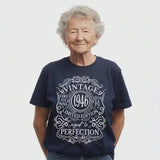 80th Birthday T-Shirt – 1946 Vintage Aged to Perfection