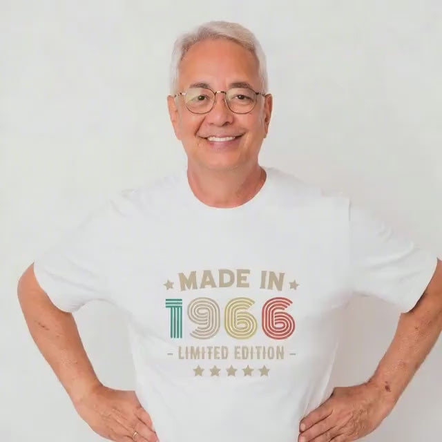 1966 60th Birthday T-Shirt | Funny 60th Gifts for Him and Her | Classic Birthday Shirt for Men and Women