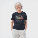 Made in 1960 T-Shirt, 64th Birthday Gift, Limited Edition Tee