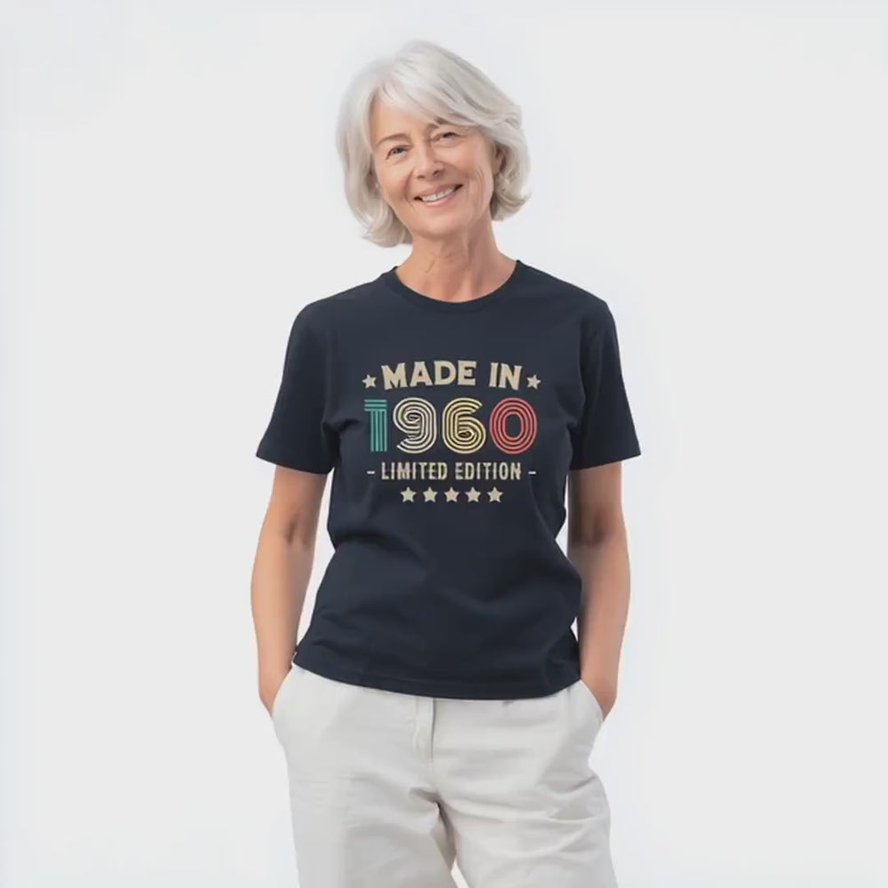 Made in 1960 T-Shirt, 64th Birthday Gift, Limited Edition Tee