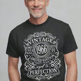 Vintage 1966 T-Shirt | 60th Birthday Gift, Aged to Perfection
