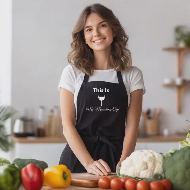 Funny Apron for Women – Personalised Ladies Cooking Apron | Printed Adult Apron Gift for Her | Kitchen Gift | Custom Apr