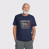 75th Birthday T-Shirt | Vintage 1950 Limited Edition | Funny 75th Gift for Men | Classic 75th Shirt for Him
