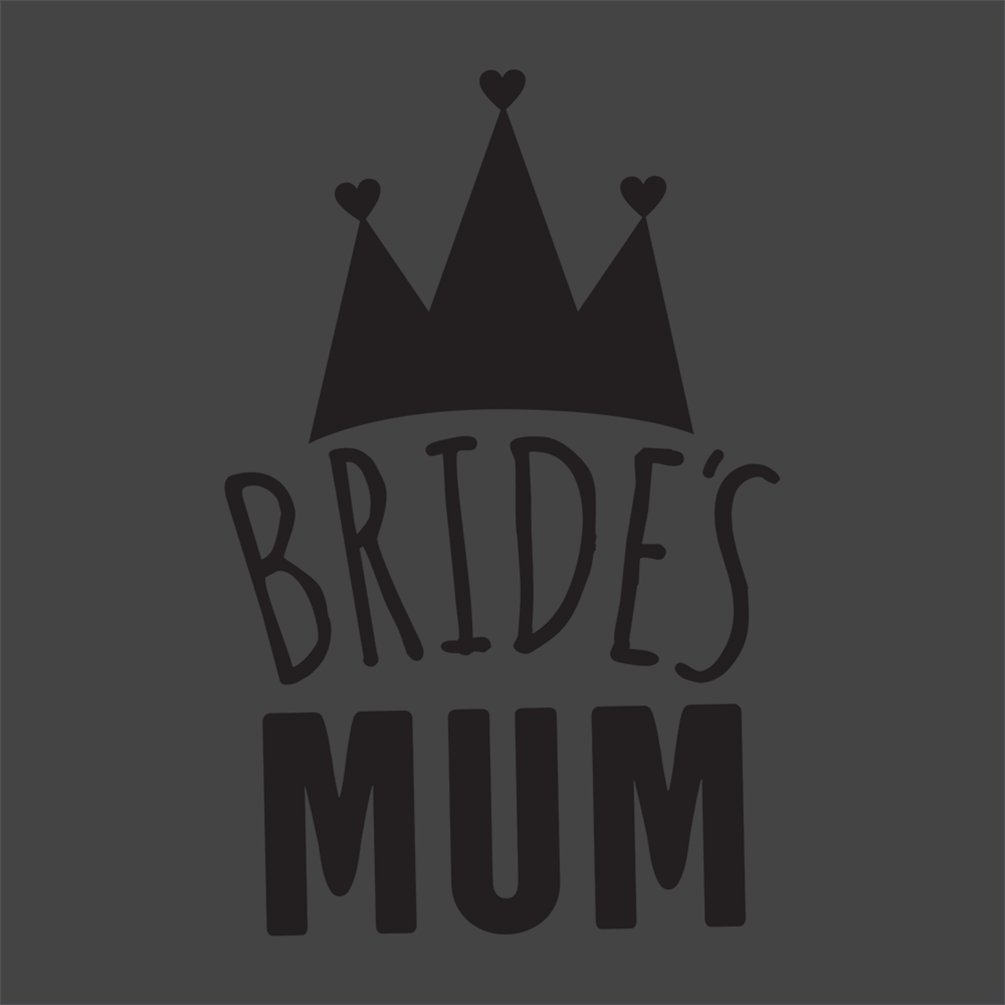 Brides mum Hearts Crown - Wedding