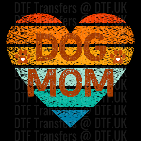 Dog Mom Vintage Heart - Mothers Day